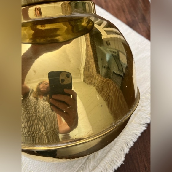 Union Pacific Railroad Brass Spittoon Embossed Home Decor Train Weighted Bottom - Picture 7 of 11